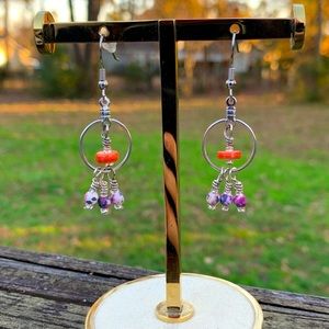 🎉NEW🎉 Handmade Clay & Glass Earrings